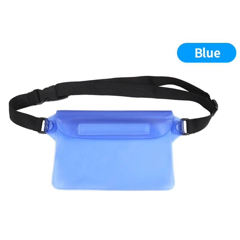 Blue Водонепроницаемый чехол-сумка на пояс для iPhone X, 7, 8, 6s Plus, XS Max, для подводного серфинга, Pone Poch, для samsung S10, S9 Plus, A50, Xiaomi - Цвет: Blue