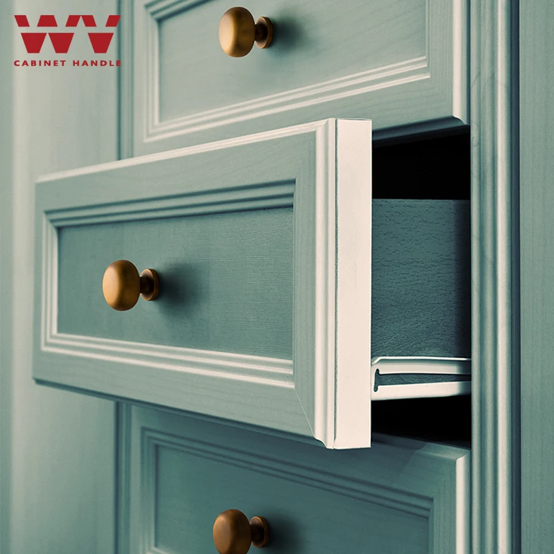 ВМ Американский латунь желтая Бронза Круглый одно отверстие ручки двери шкафа