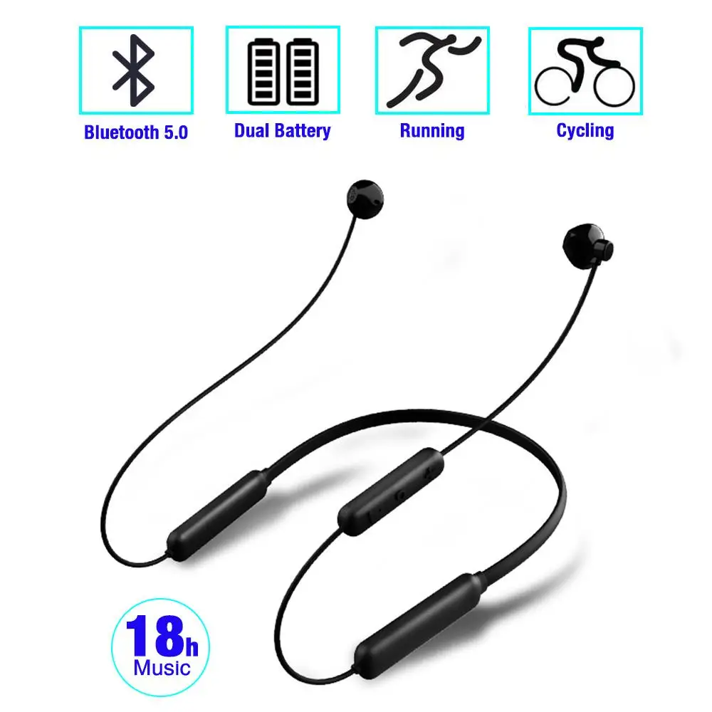 Беспроводные Bluetooth наушники 18 часов прослушивания музыки быстрая зарядка HIFI IPX5