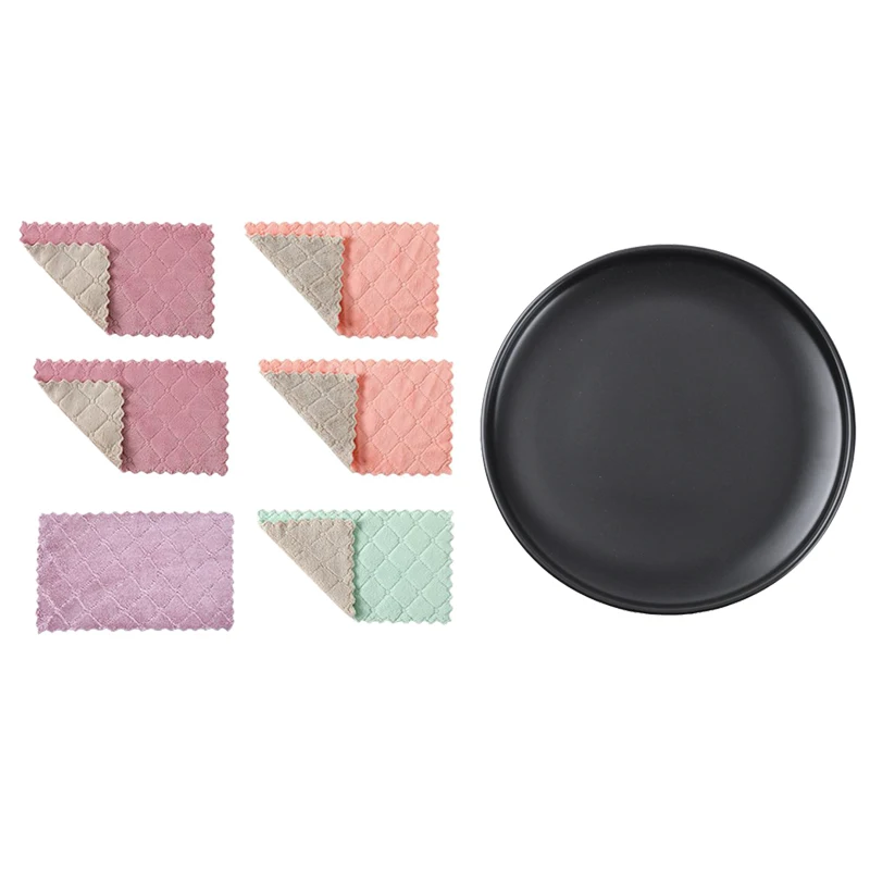 

1x Европейский стиль, стандартный керамический Обеденный набор, черные S и 6 шт., антипригарные полотенца для рук CNIM Hot