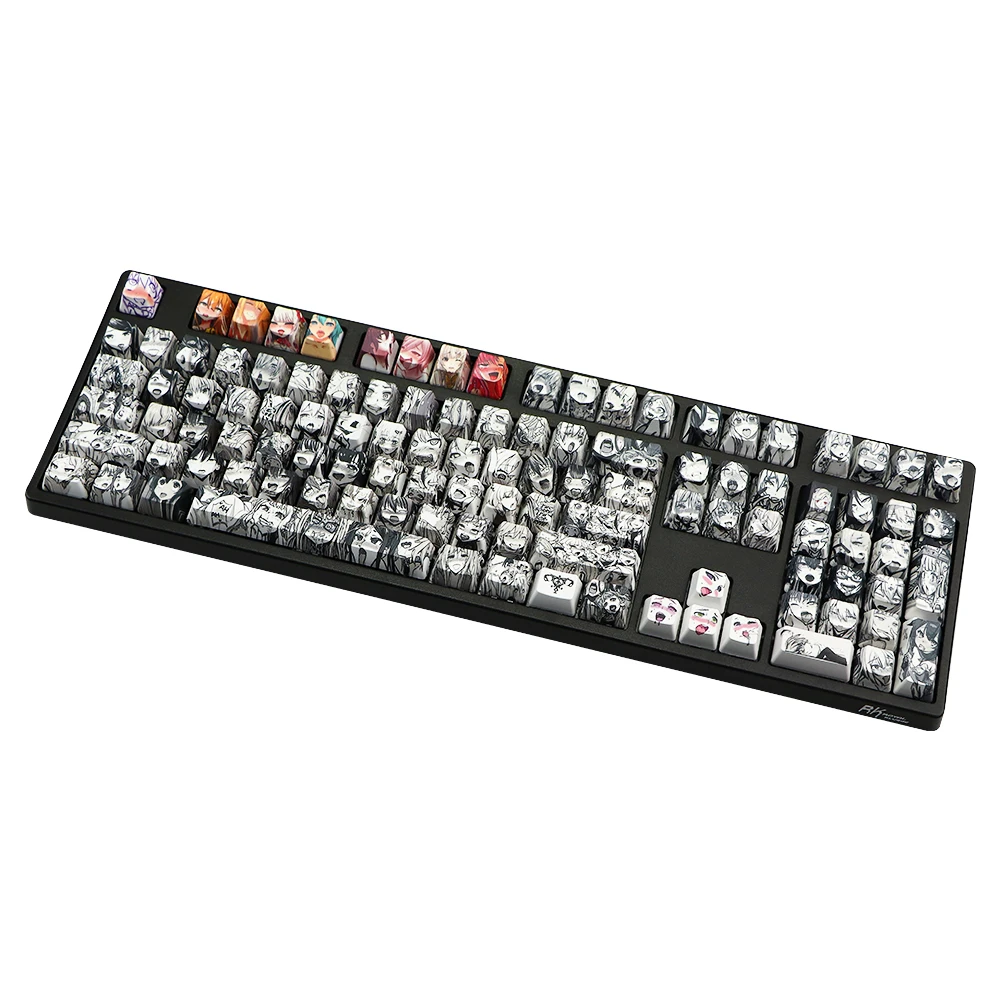 110key Ahegao Keycap краска Сублимация OEM профиль японский аниме для Cherry Gateron