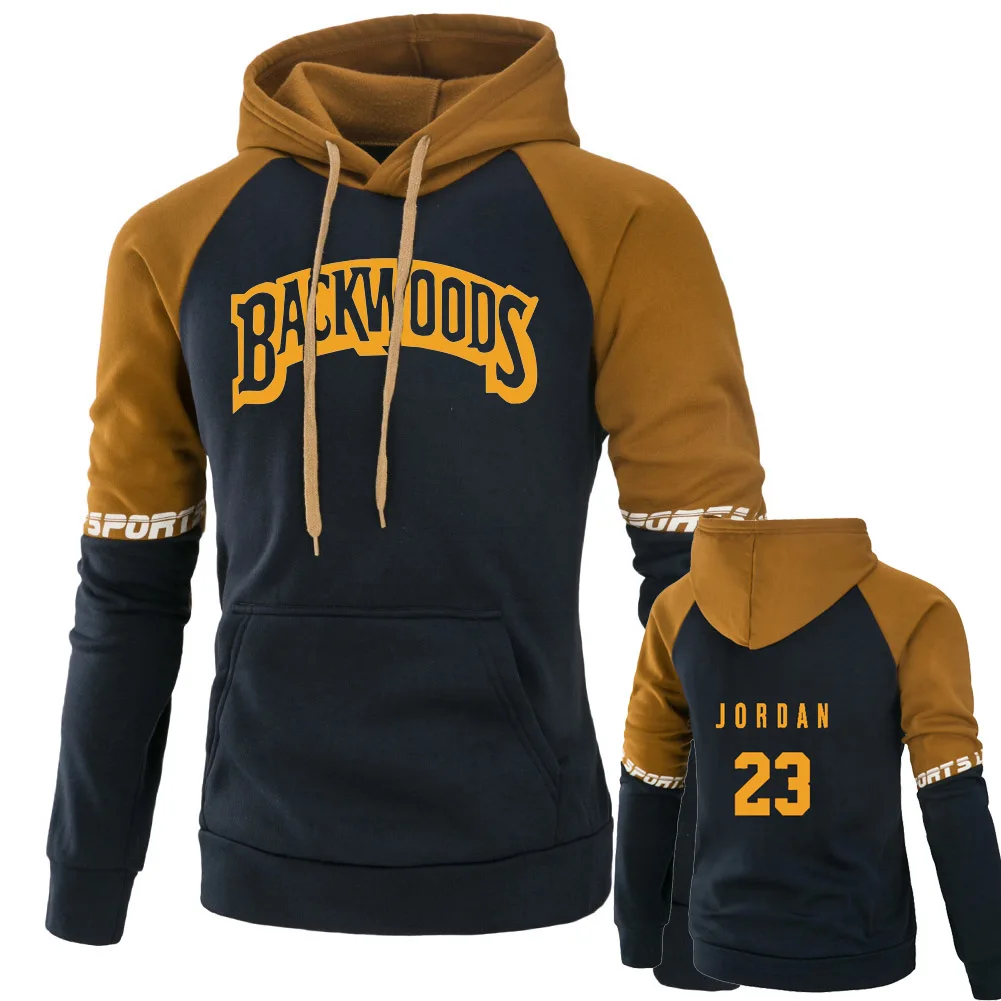 

Hoodie Sweatshirt Hoodies Men 2020 Pullovers Patchwork Sweatshirt Men Brand Hoodie Casual Outdoor Print Thick Streetwear