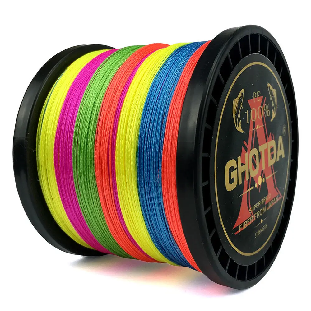 

Super Strong Fishing Line High Density Weaves Fishing Line 4 Strands 100M Multifilament PE Braided Wire Cast Rock Sea/Freshwater