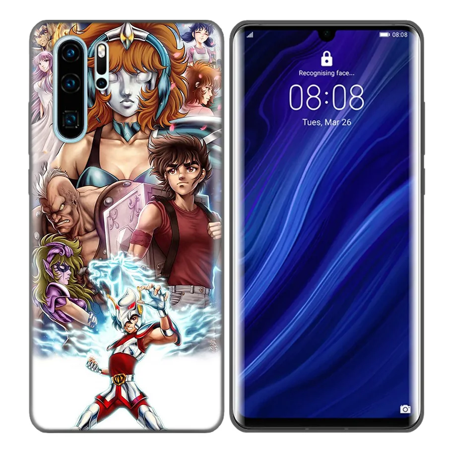 Saint Seiya Shiryu Черный силиконовый чехол с рисунком аниме для Huawei P30 P20 P10 Mate 30 20 10 Lite Pro