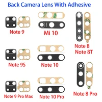 50pcs rear back camera glass lens for xiaomi redmi 9c 9a note 10s 9s 8t 8 7 mi 11 lite note 10 pro lite mi 10t pro glass lens