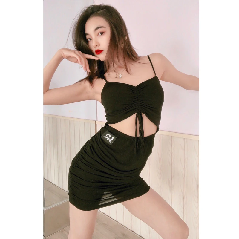 Новое платье для латинских танцев на завязках Танго бретельках женское платья