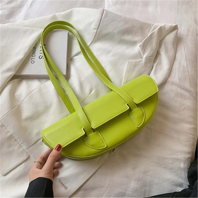 

Leather Shoulder Bag 2021 Summer Mini Brands High Quality Sac Baguette Underarm Bag Designer Handbags Luxury Sac De Luxe Femme