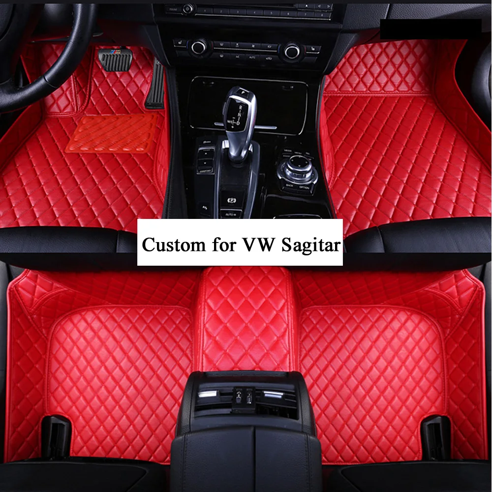 

Car Floor Mats for Women and Men Artificial Leather Mat for VW Sagitar X3