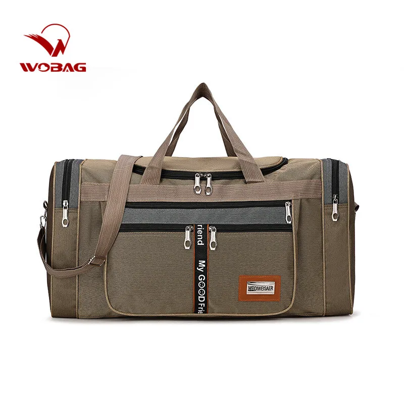Вместительная дорожная сумка для мужчин и женщин большая из ткани Оксфорд