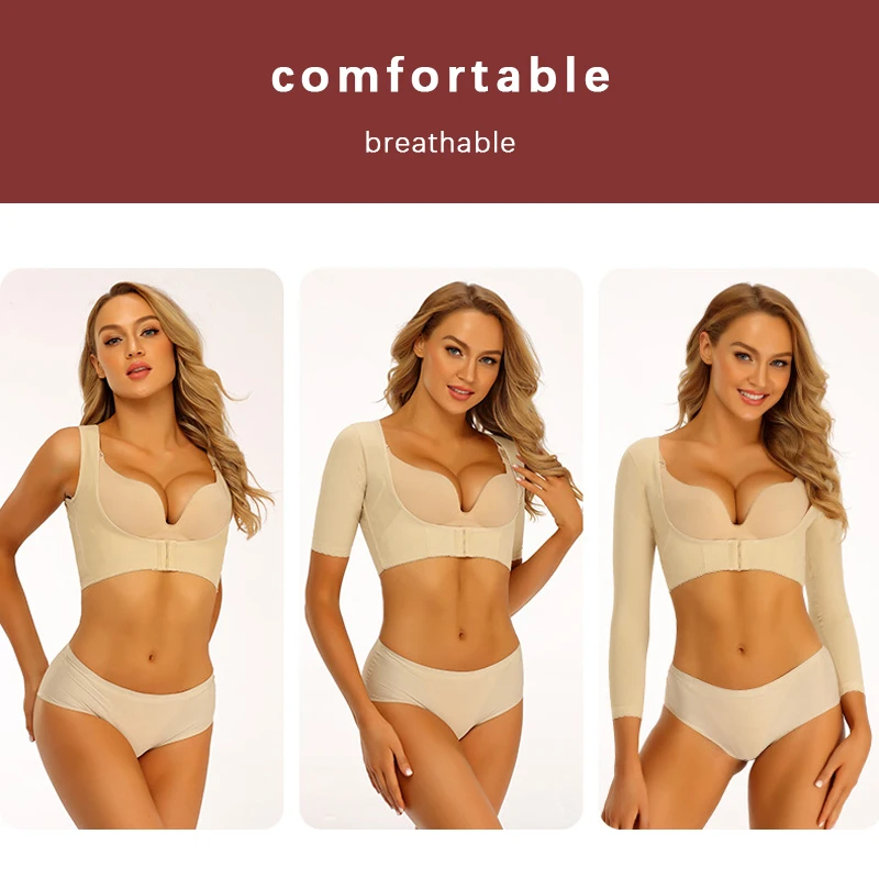 Женский корсет с длинным рукавом эффектом пуш-апа |