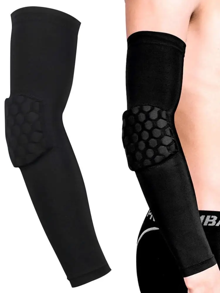 

Unisex Sport Compression Arm Sleeve Padded Elbow Forearm Sleeves Adult Kneepad Honeycomb Kneepad Warm Kneepad Protector
