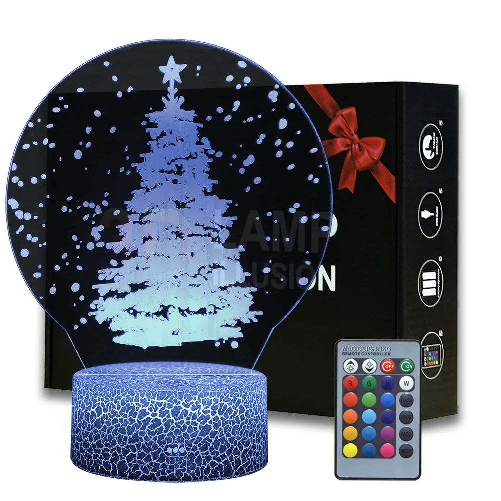 Рождественский ночник настольная лампа на елку светильник кроватный украшение