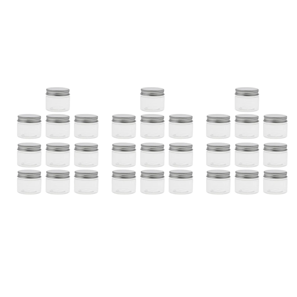 30 упаковок пустых косметических контейнеров круглые банки для образцов теней