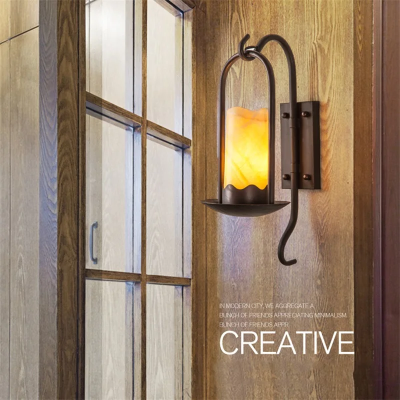 Настенный светильник AOSONG в форме доломитовой свечи классический декоративный