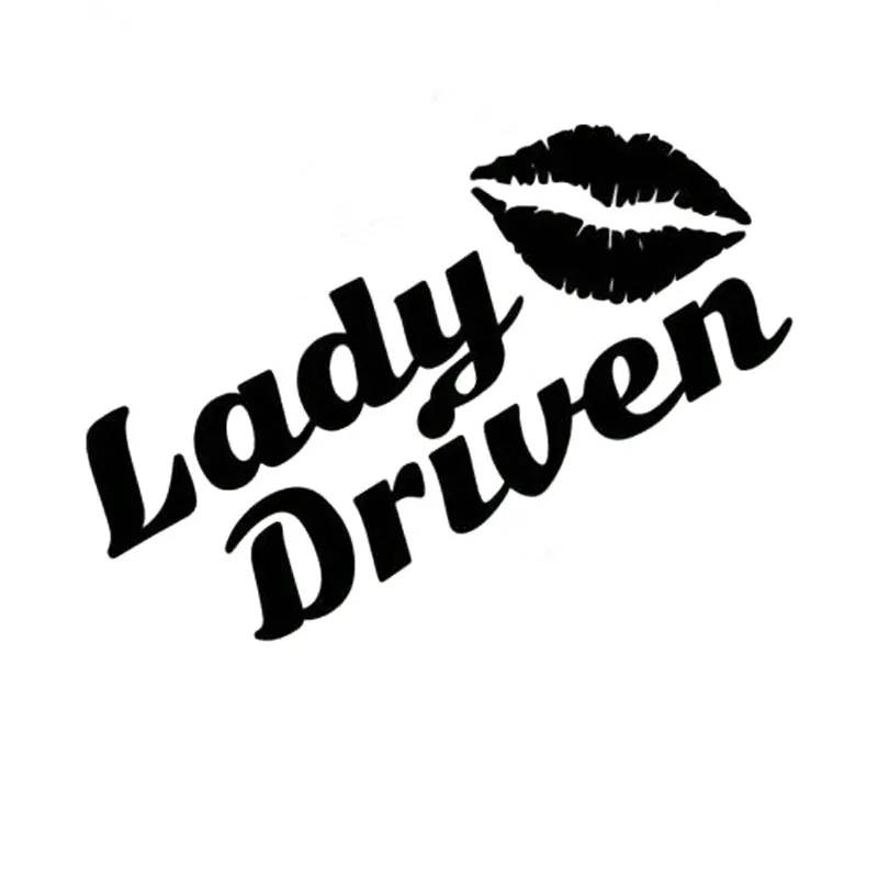 

Ladies Driving Personality Decal Drift Stance Racing Pvc Car Sticker Motorcycle Decoration Styling Black/white, 15cm*11cm