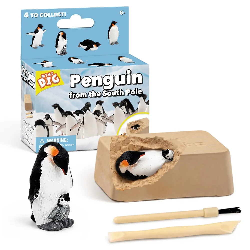 

Children's creative new DIY mining toys Penguin pirate treasure gem children's puzzle exploration mining toys gifts