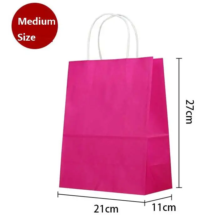 10 шт./лот милый бумажный пакет с ручкой многофункциональный свадебный мешок для