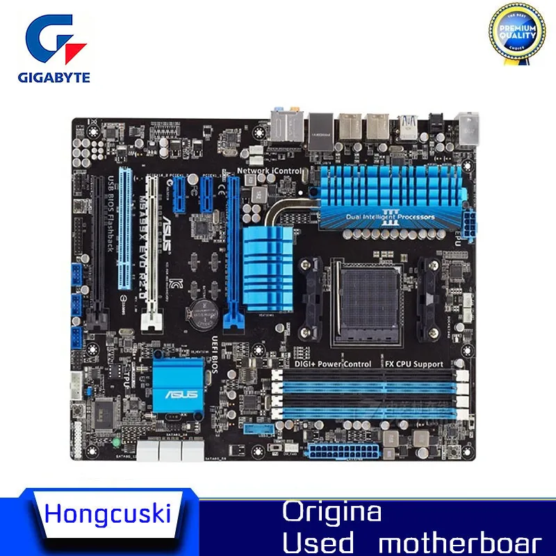 Материнская плата AM3 + для AMD 990FX ASUS M5A99X EVO R2.0 Socket DDR3 SATA3 USB3.0 990X материнская
