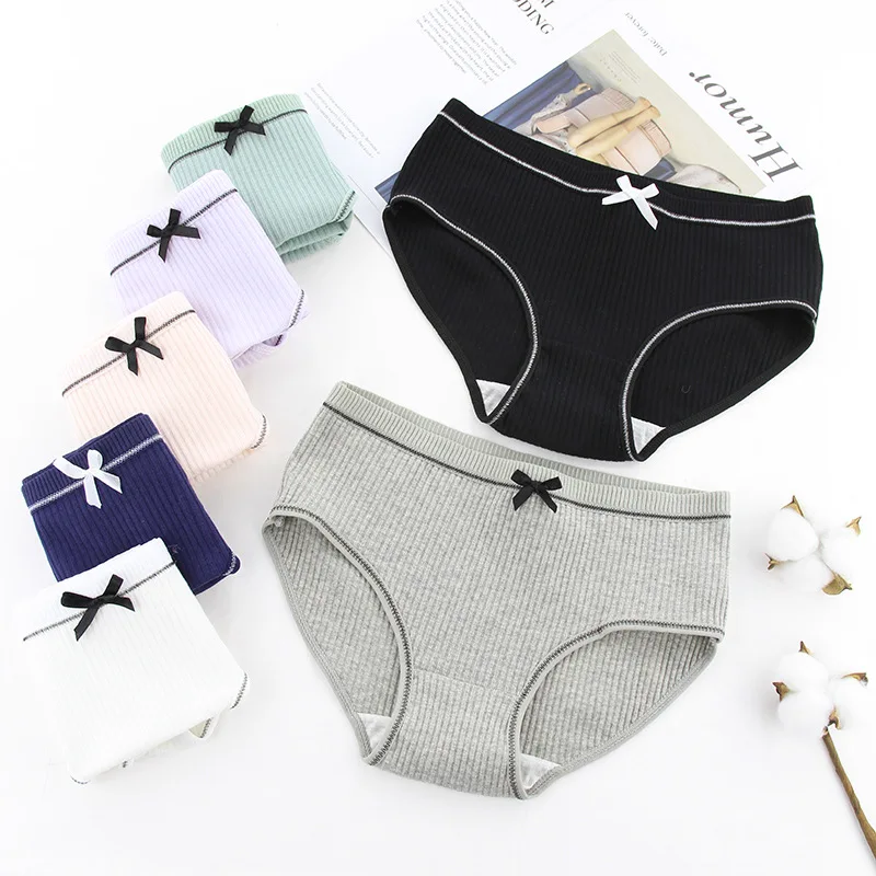 Модные женские хлопковые Сексуальные трусы ярких цветов мягкие дышащие нижнее