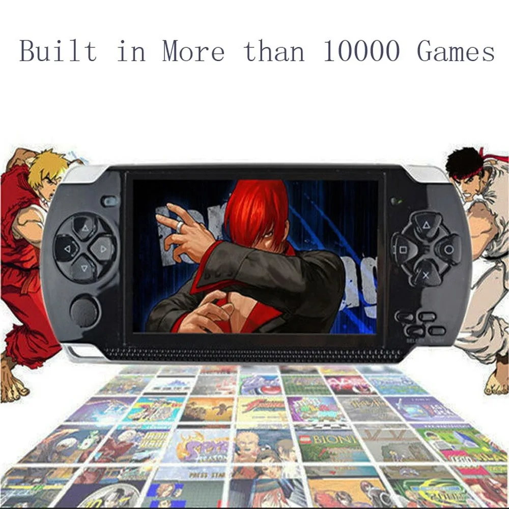 Портативные портативные игровые приставки 8G 4 3 дюйма mp4 консоль для видеоигр 10000