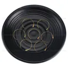 10-500 шт., латунные круглые серьги-обручи, 21 Калибр