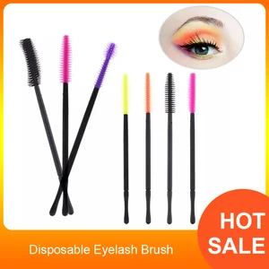 50 шт.компл. одноразовые щеточки с тушью для ресниц палочек аппликатор для ресниц расчески кисти для макияжа пригодные для ежедневного использования
