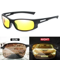 2020 hot sale men night vision sunglasses women polarized driving sun glasses anti glare uv400 black frame gafas 013