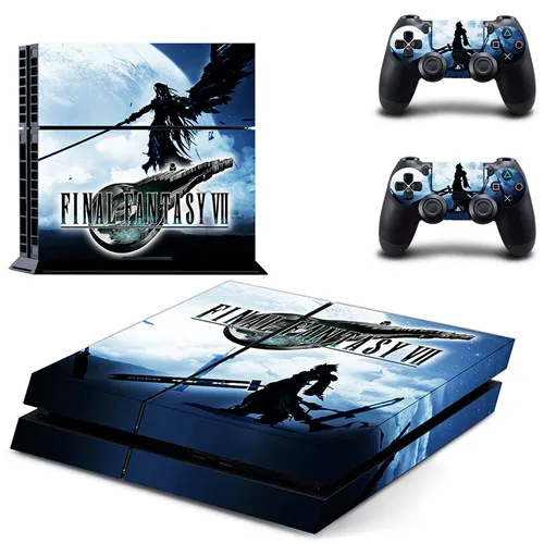 GYTM2615 Final Fantasy 7 наклейка для PS4 виниловая наклейка, стикер для консоли sony Playstation 4 и 2 контроллера для Dualshock 4 наклейка для PS4 стикер - Цвет: GYTM2615