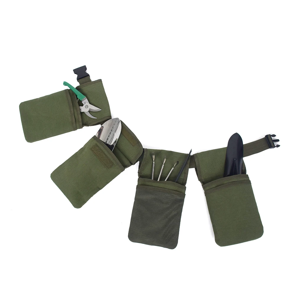 

Men Women 4pockets Garden Tool Durable Cutter Rulers Lawn Waist Belt Portable Home Waterproof Handsfree Canvas Scissors