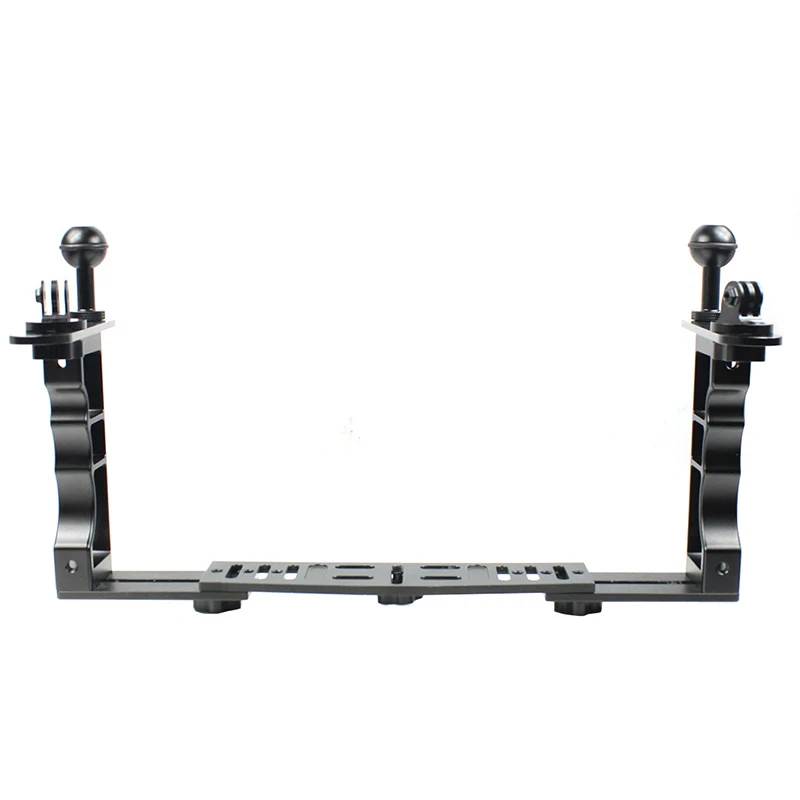 

Aluminum Alloy Diving Underwater Tray Kit Light Extension Arm Bracket System,with Handle Grip Stabilizer Rig