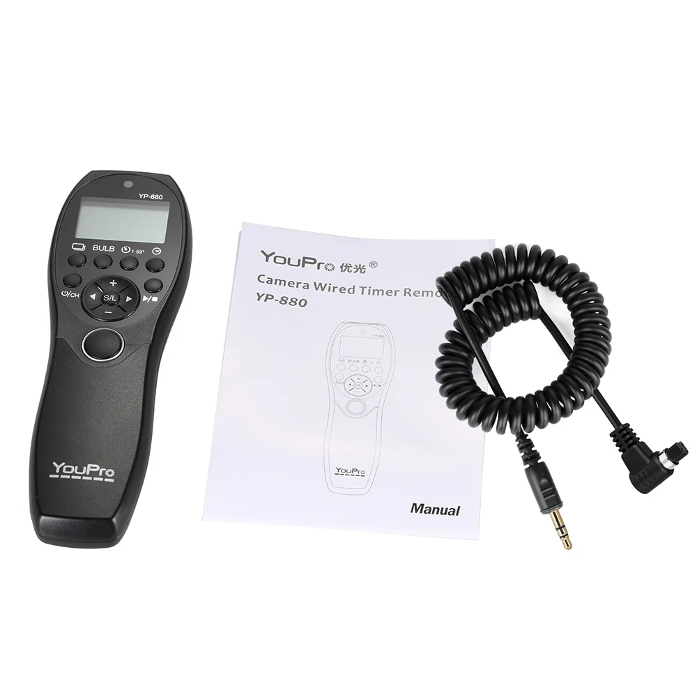 YouPro YP 880 S2 Камера проводной затвор таймером дистанционный пульт с lcd Дисплей для