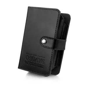 Кисть для бритья QSHAVE, Дорожный Чехол, с защелкой, дорожный набор для влажного бритья, подарки мужу, подарки путешественникам (только чехол)