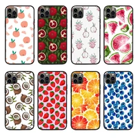 fruit lmage in colour phone case for apple iphone 13 pro max 11 12 13mini x xr xs 6 6s 7 8plus non slip phone cover