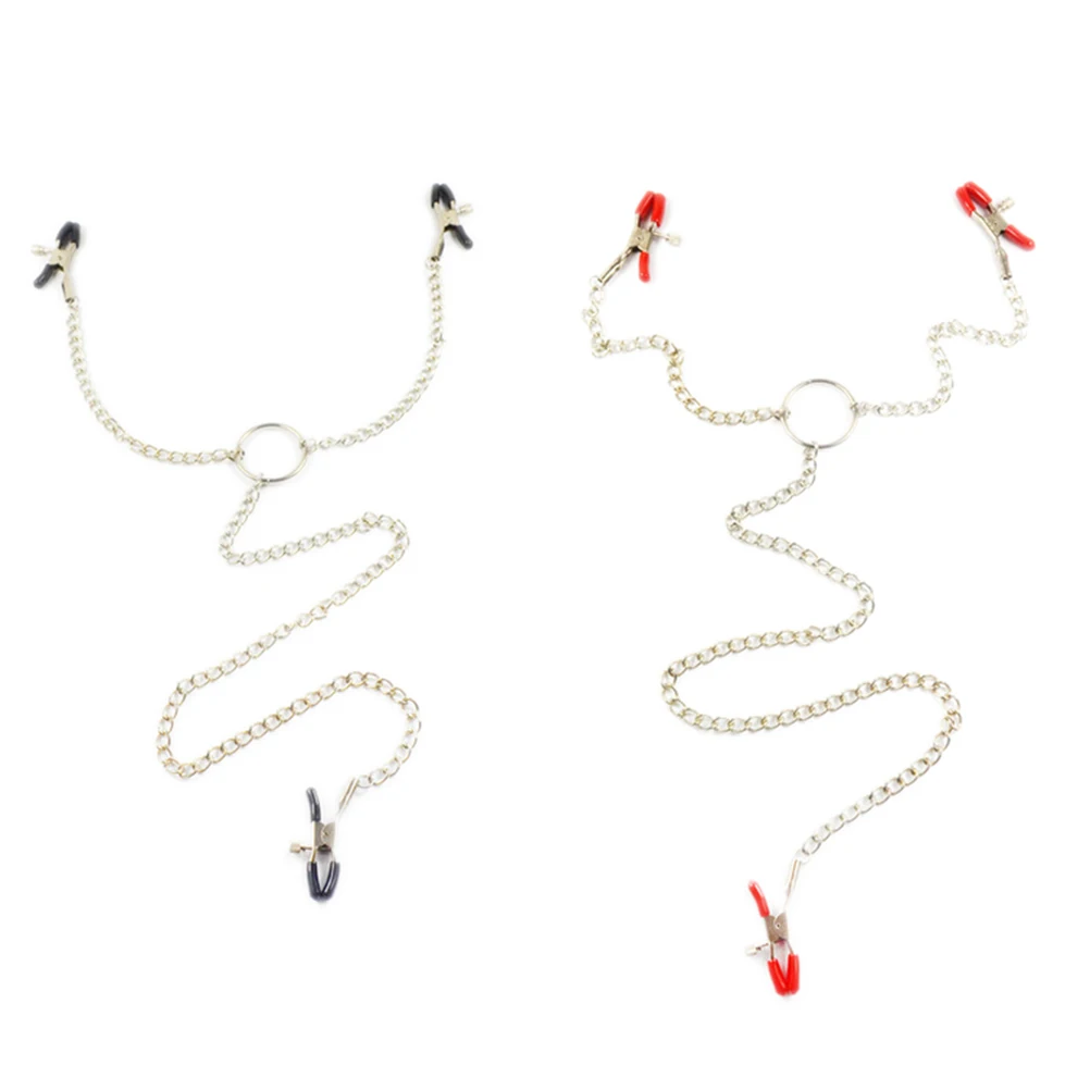 Зажимы для сосков из нержавеющей стали с металлической цепочкой в виде бабочки
