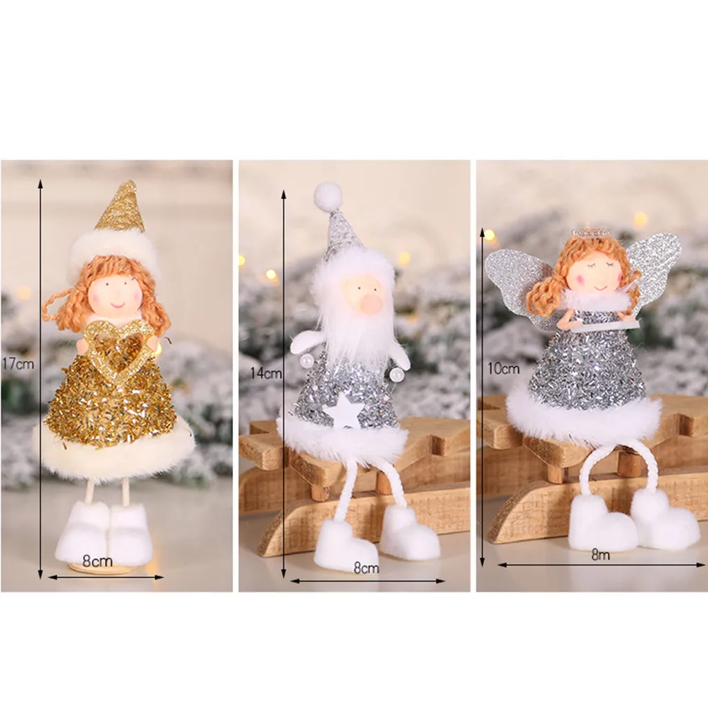 Счастливого Рождества Санта Клаус старый Ангел игрушка висячие орнамент