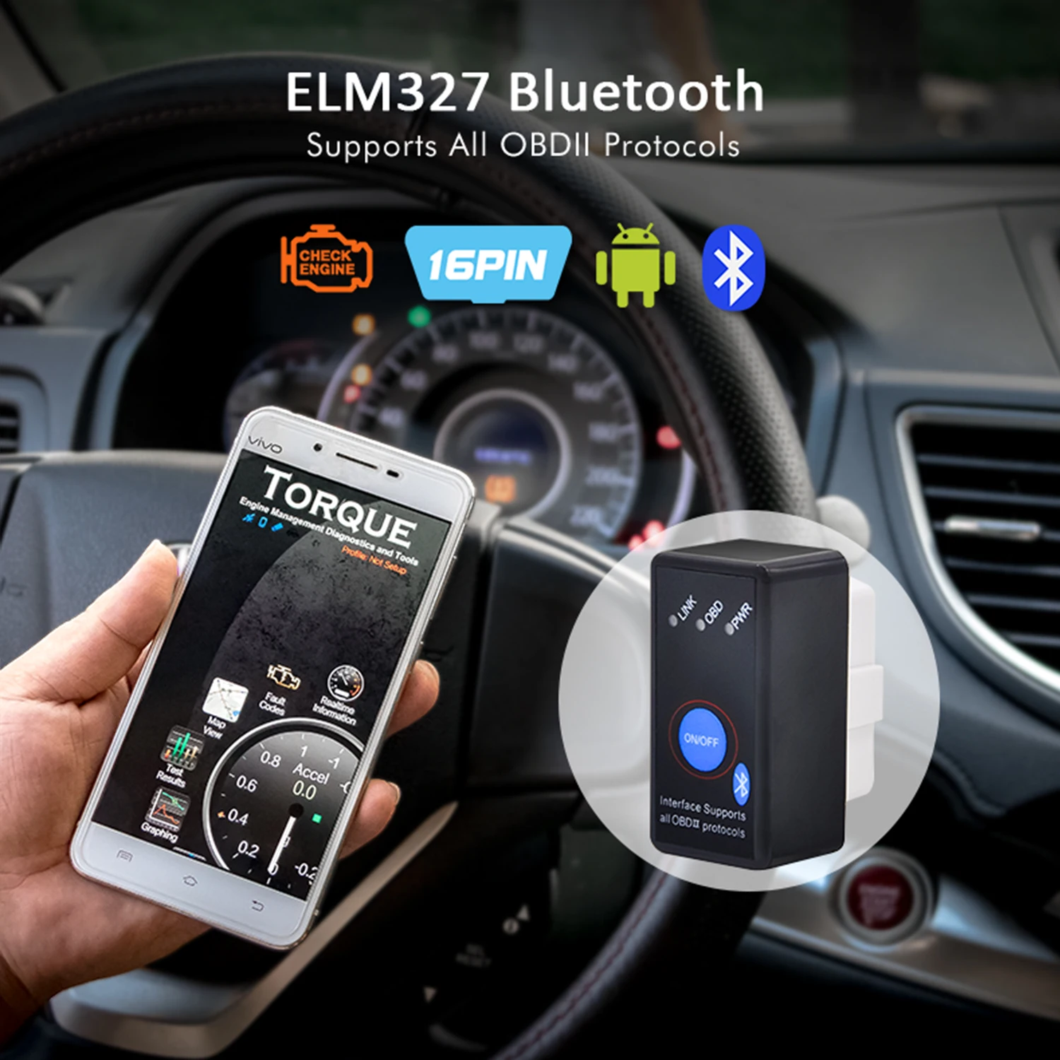 OBD2 Super Mini интерфейс ELM327 WIFI Bluetooth с переключателем OBD Автомобильные диагностические инструменты Бесплатная