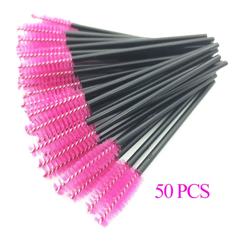 50Pcs Make Up Brushes Eyelash Brush Disposable Mascara Wands Applicator Eye lashes Cosmetic maquillaje For Makeup Tool | Красота и