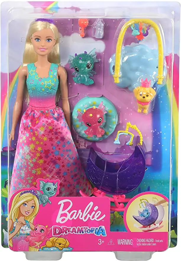 

Original Barbie Doll Dreamtopia Princess Dolls Toys for Girls Dragon Nursery Playset Barbie Clothes Baby Toys for Children Gift