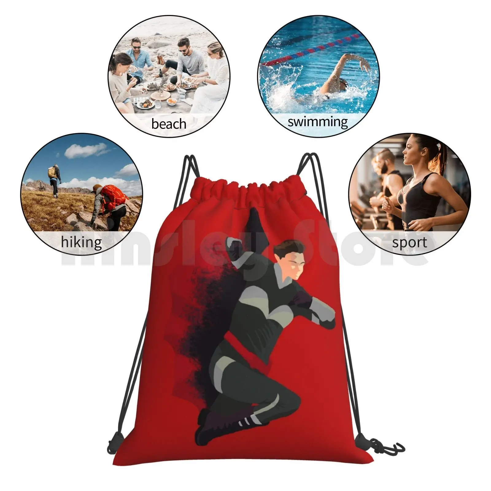 

Hero 5 Backpack Drawstring Bags Gym Bag Waterproof Hero Heroes Arrow Oliverqueen Flash Barryallen Karadanvers