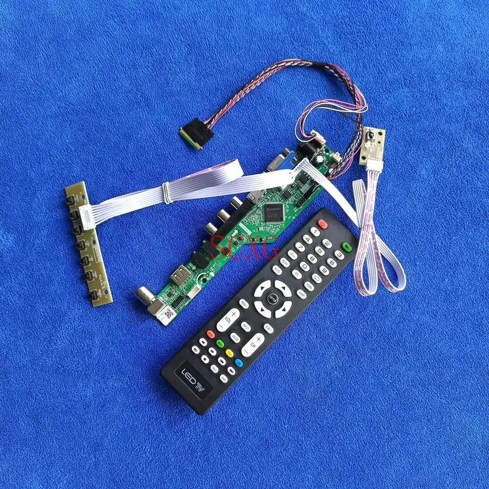 

Для LTN156AT02-A02/A04/A11/B01/C01/C07/C10, совместимому с HDMI VGA USB AV 1366*768 LVDS 40 Pin светодиодный/ЖК-дисплей матрица управляющая плата комплект аналоговый