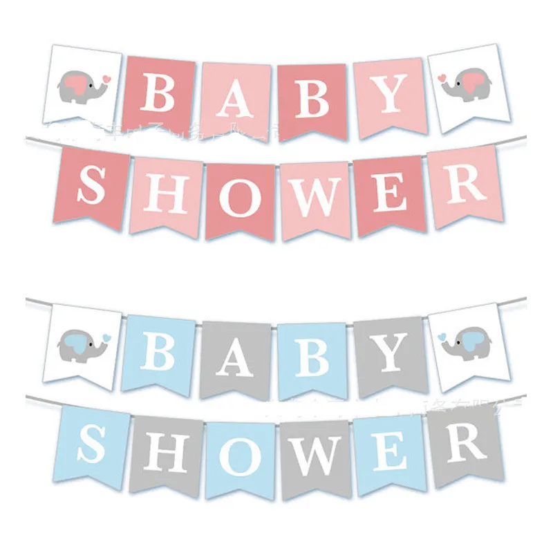 3 м Baby Shower Пол раскрыть вечерние украшения розового и синего цвета с изображением