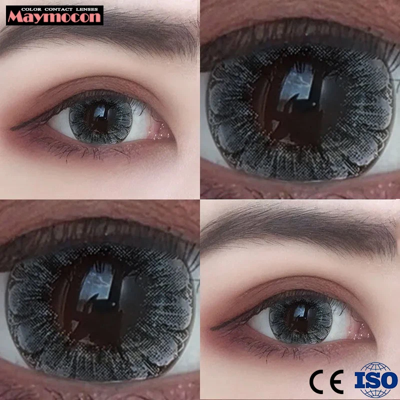 

Maymocon Color Contact Lenses Colored Large Diameter Dianomd Bright Shining Brown Beautiful Pupil Cosmetic Make Up Beauty