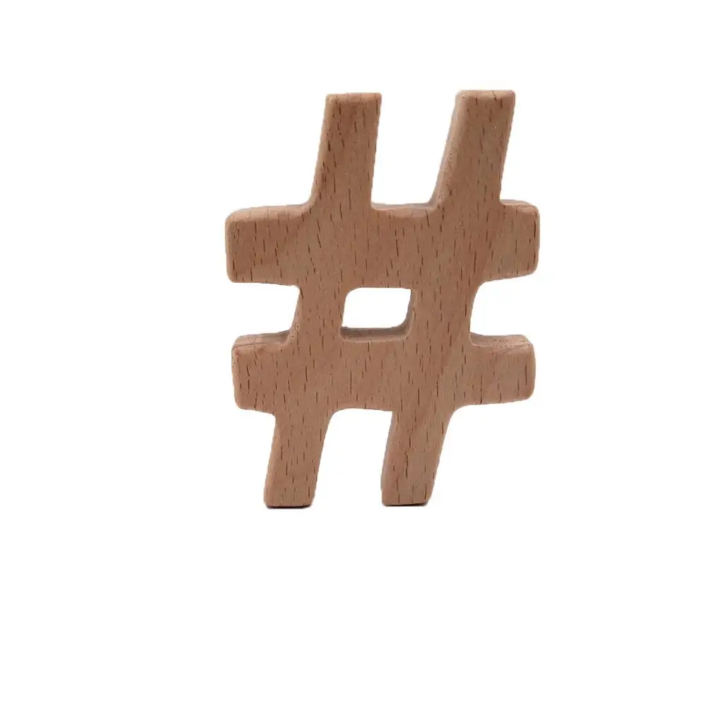 1 шт. деревянный Прорезыватель для зубов мультяшный кулон сделай сам игрушки