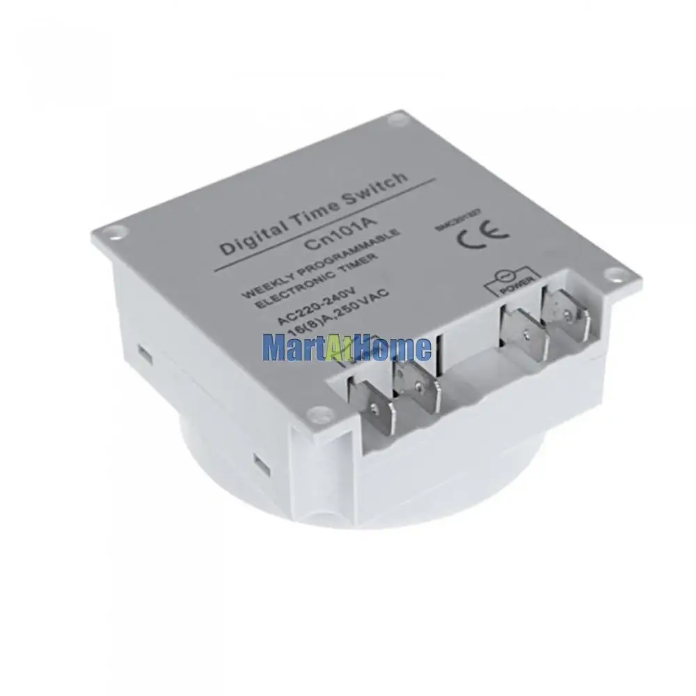 ЖК цифровой таймер Еженедельный Программируемый реле питания DC 12V 24V 110V