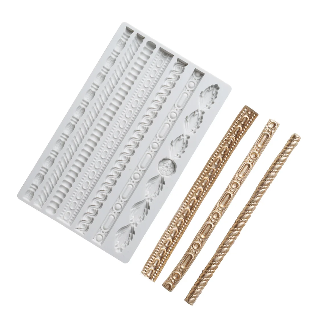 Формы для гипса из силиконовой смолы рельефная форма обода 3d дизайн настенной