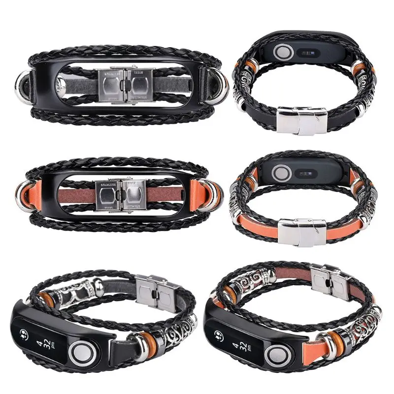 Плетеный браслет из веревки с металлической застежкой часы ремешком на запястье