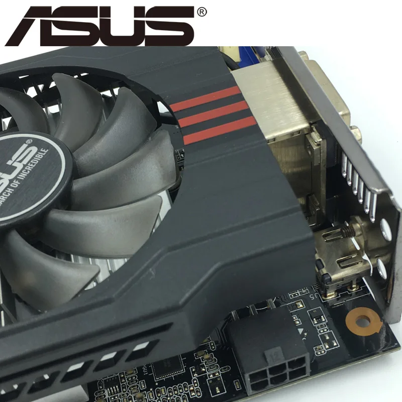 Видеокарта ASUS GTX 750 Ti 2 Гб 128 бит GDDR5 графические карты для nVIDIA Geforce 750Ti б/у VGA GTX750TI 1050