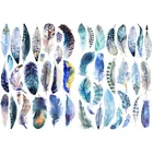 1 шт. синей птицы деревьев пересылка перо декор Kawaii небольшой Ежедневник для путешествий Бумага Стикеры s книга журнал этикетка Стикеры вернуться к школьных принадлежностей