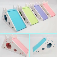 funny hamster house chinchillas nest guinea pig hamster accessories assembled hamster slide toy