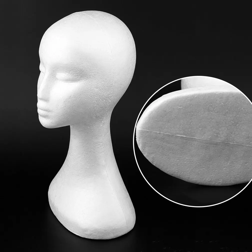 2018 NEW Long Type Women Female Mannequin Head Model Without Ears Bubble Wig Hat Glasses Jewelry Display Useful Decor Hanging | Дом и сад